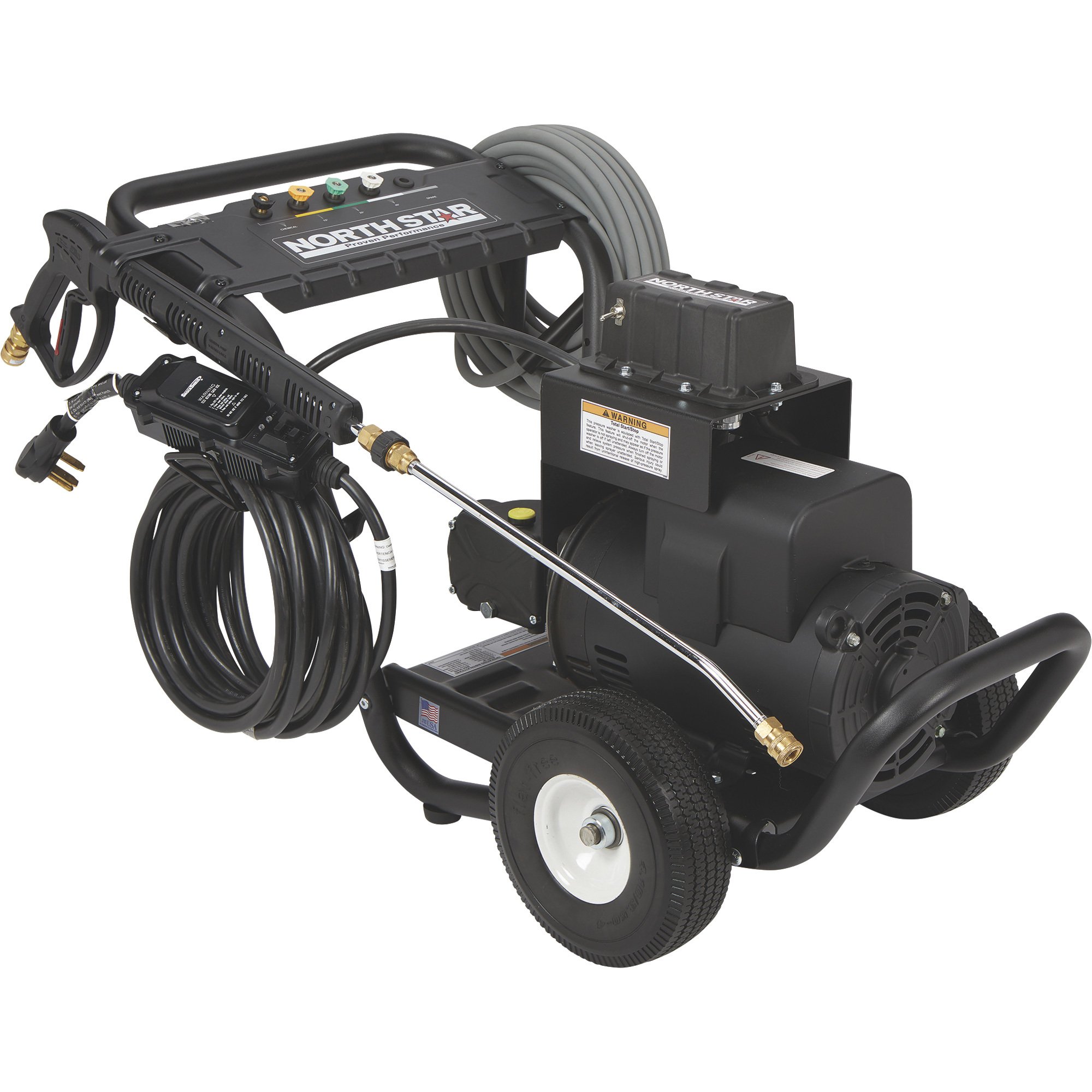 NorthStar Electric Cold Water Total Start/Stop Pressure Washer —2000 PSI, 4.0 GPM, 230 Volts